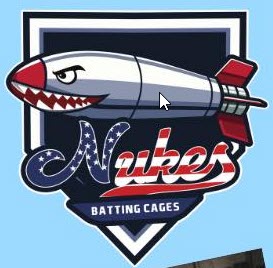 nukes batting cage logo